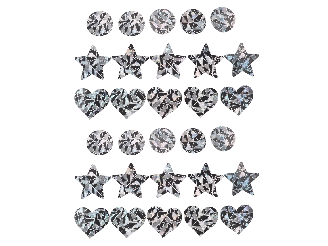 15 Pares De Cubrepezones Desechables Con Purpurina Para Fiestas