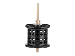 Carrete De Pesca Redondo De Aluminio Con Rodamiento De Bolas Para Carretes De Casting Pmax3/bmax3/smax3 (negro)
