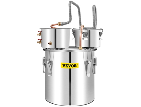 Destilador de alcohol de agua sin gas de 13,2 galones con tambor y bomba de agua VEVOR