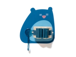 Baok-Supporte De Escoba Sin Perforar Para Wall Lindo Clip De Escoba Multifuncional De Dibujos Animados Montado En La Pared Azul Oscuro