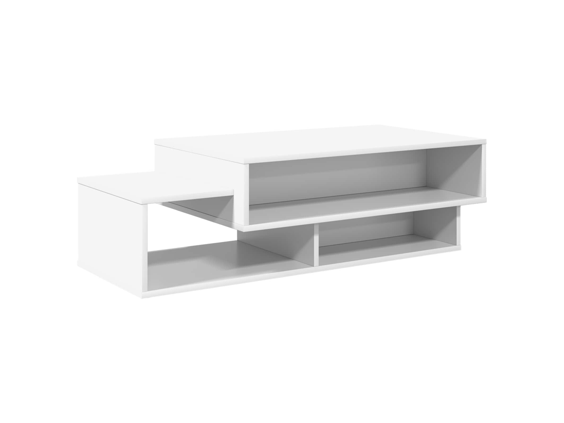 Mesa de centro MAISON EXCLUSIVE blanca de madera procesada 105x50x32,5 cm
