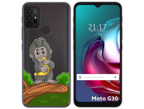Carcasa Motorola Moto G10 / G30 TUMUNDOSMARTPHONE Dibujos Transparente Multicolor
