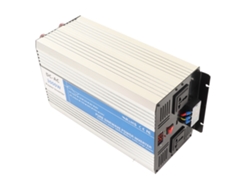 Inversor de onda sinusoidal pura de 3000 W con entrada de 12 V CC y salida de 220 V CA, enchufes, puertos USB y ventilador de refrigeración.