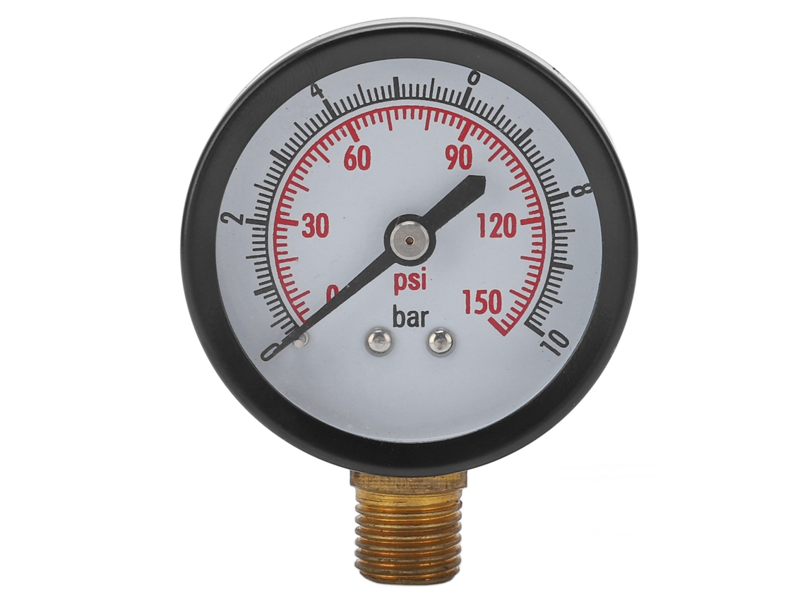 Manómetro vertical de presión de líquidos 0-10 bar 0-150 psi Conexión G1/4 pulg.