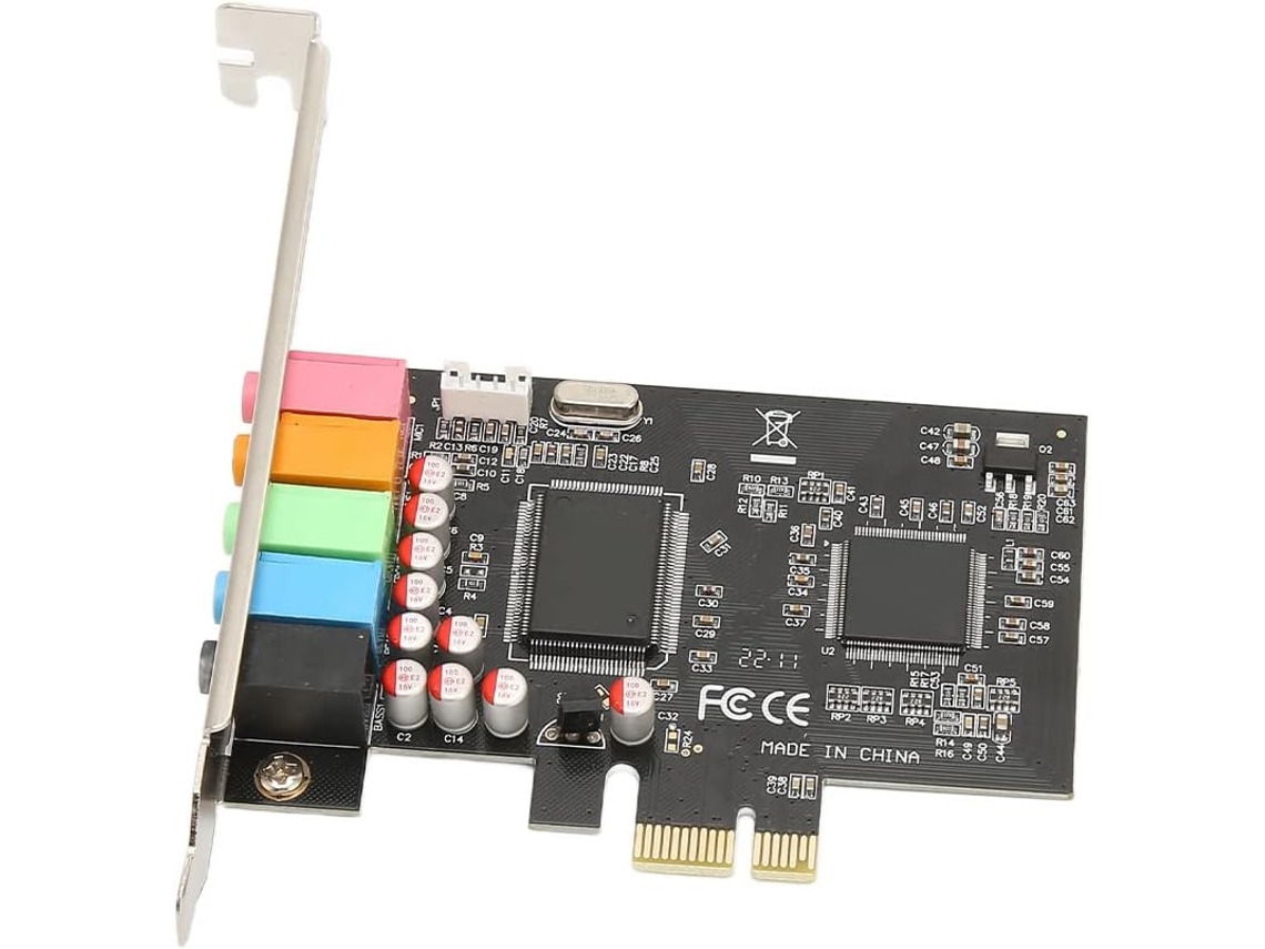 Tarjeta De Sonido Pcie 5.1, 6 Canales, Sonido Envolvente, Reproducción Y Grabación, 24 Bits, 48 Bits.