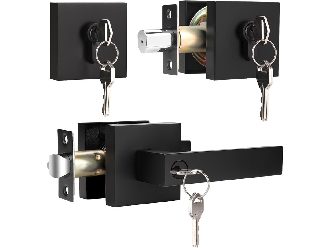 Knobwell Juego De Anija Puerta 1 M, Seguridad, Calidad, Llave, Aleación De Zinc, Moderno