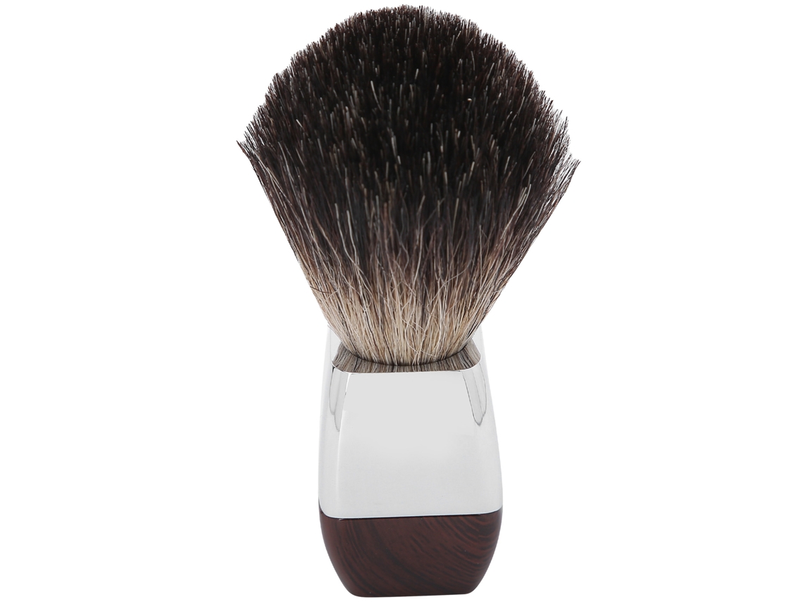 Pincel De Barbear Para Homens Profissional Portátil Com Cabo De Aço Inoxidável Para Viagens