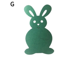 Bolsas para cubiertos con forma de conejito de Pascua, decoración de bolsas para cubiertos, portacubiertos, Nostalgia88