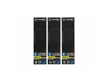 Cebo sin barra MATRIX MXC-2 standard X-strong pole rig x8