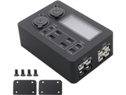 Caja De Salpicadero De 12 V Usb C Pd 100 W Con Pantalla Led Y 6 Puertos (para Autocaravana, Barco, Coche)