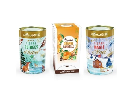 Trío de tisanas festivas - Tardes de invierno + Magia de Navidad + Canela de naranja