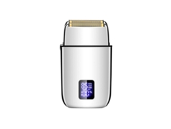 Afeitadora Eléctrica 3 Velocidades Cuchillas Flotantes Dobles Pantalla Led Húmedo Y Seco Usb Plata