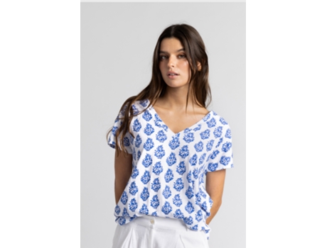 Camiseta de Mujer THROTTLEMAN Algodón Multicolor (M)