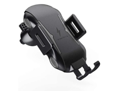 Cargador Carro Qi Auto Fixação Fast Ventilação Gravidade Para Samsung Yizhood Negro