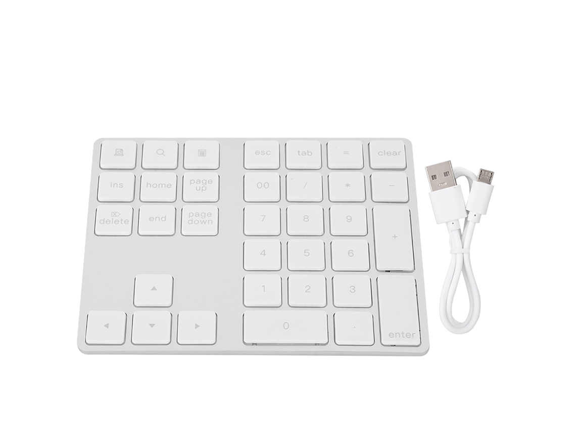 Teclado numérico mini inalámbrico BT308 de 34 teclas