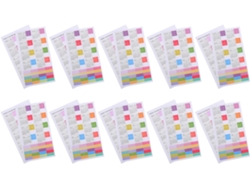 Pegatinas De Calendario 2026 - 10 Juegos De Pestañas Adhesivas Mensuales Para Papel - Separadores