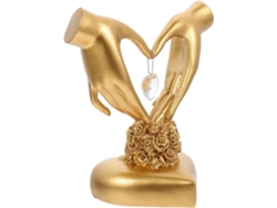 Decoración, Figura De Resina En Forma De Corazón Para Bodas Y Centro De Mesa Romántico.