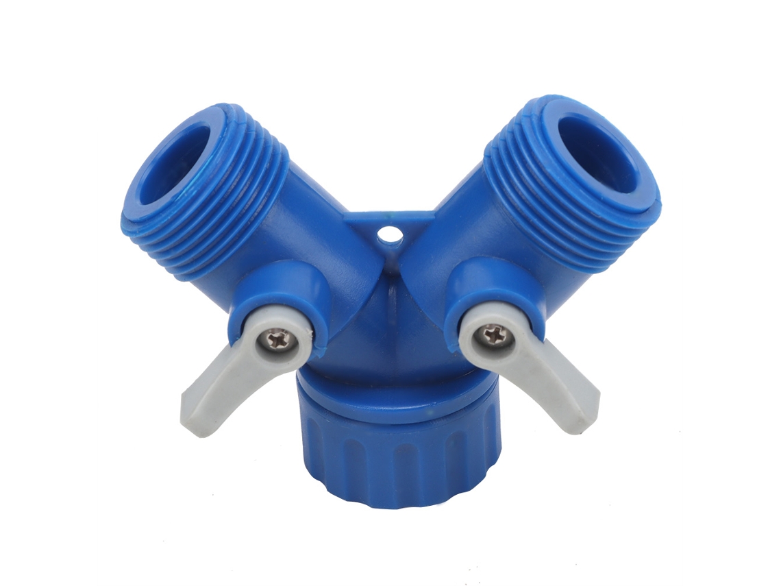 Conector Distribuidor Bidireccional En Forma De Y Para Manguera De Agua Abs G3/4 Y Manguera De Jardín G1/2.