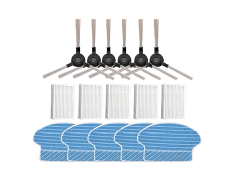 Cepillo lateral Hepa Filter Mop Cloth para Proscenic P1 P2 P3 Sweeper