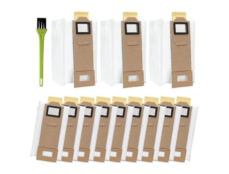 Pacote com 12 acessórios para saco de pó para xiaomi roborock s7 s7 plus s7+