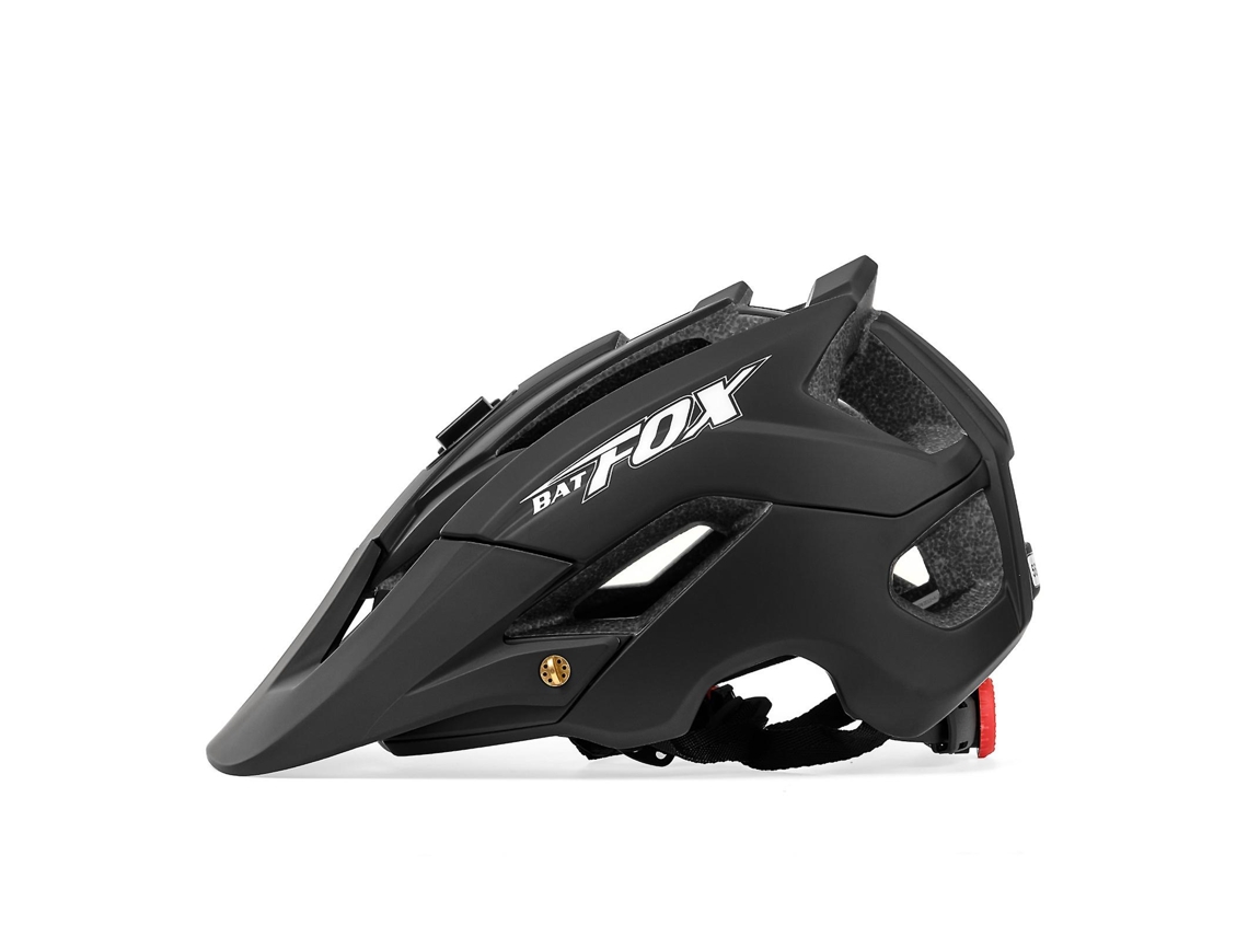 Cascos de ciclismo de montaña para adultos y adolescentes (56-62 cm, negro)