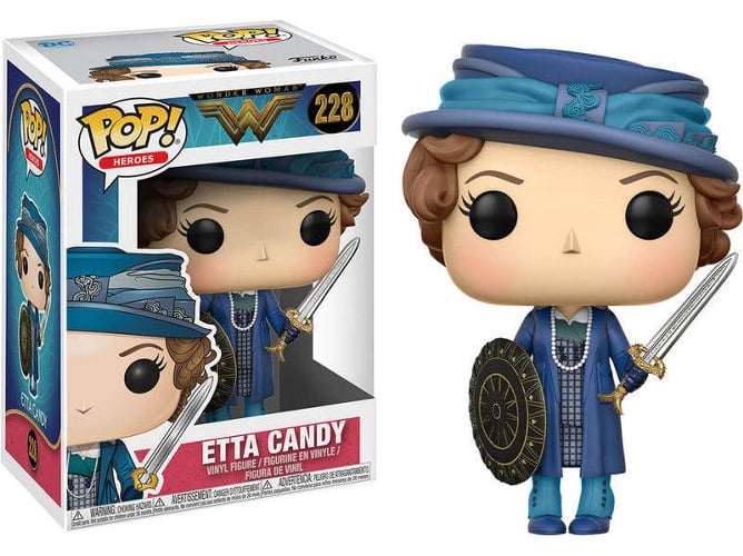 Figura FUNKO POP! DC Wonder Woman Etta Candy con Espada y Escudo