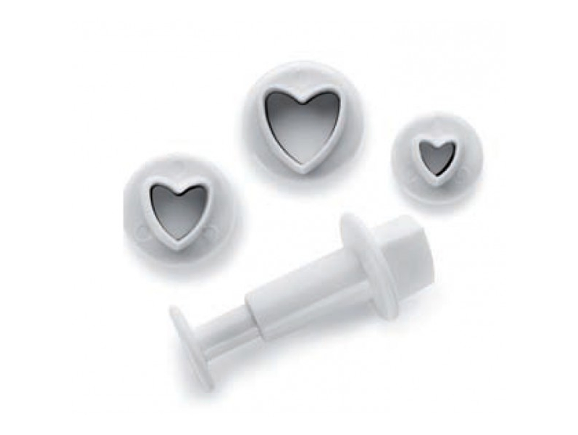 Set 3 Cortadores Corazón IBILI