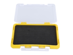 2026rebe-caja De Jig De Pesca Con Espuma Impermeable Plástica Delgada Organizador De Anzuelos Amarillo Para Pesca Con Lures