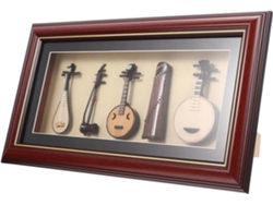Juego 5 Modelos Instrumentos Musicales Folclóricos Chinos Decoración Hogar Oficina Resistente Desgaste Al