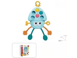 Juguete Sensorial Montessori Para La Dentición Con Cuerda Para Tirar, Para Bebés De 6 A 18 Meses, Azul Czhhmart