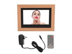 Marco De Fotos Digital De Madera Ips Hd De 7 Pulgadas Con Control Remoto Inteligente Multifuncional Para Uso Doméstico.