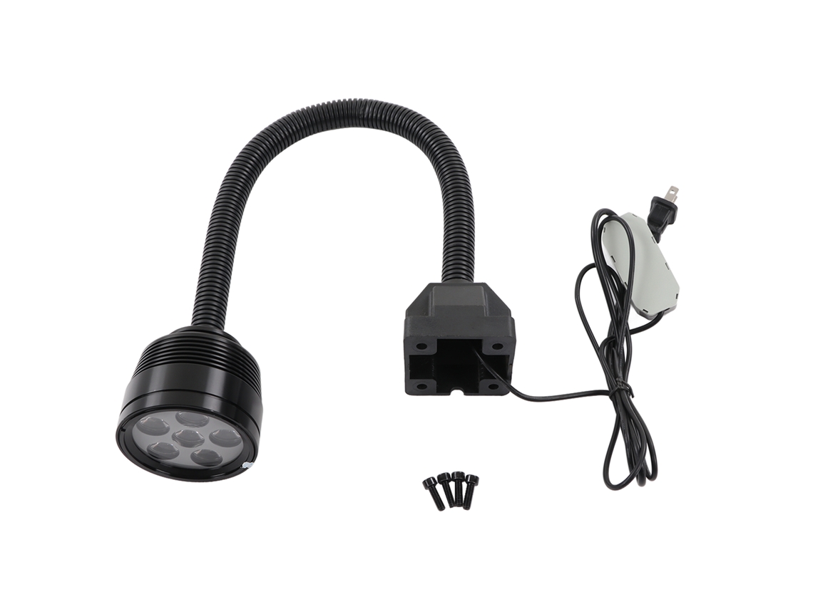 Lámpara de trabajo LED 2026 para máquinas, 6 W, 540 lúmenes, con brazo flexible e impermeable, para iluminación industrial de tornos.