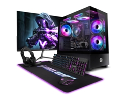 PC para juegos Vibox I-55 completo • Monitor de 22'' • Ryzen 3 32g 4. Ghz • Radeon Vega 8 • 16 GB de RAM • SSD de 5 GB • Linux • Wifi