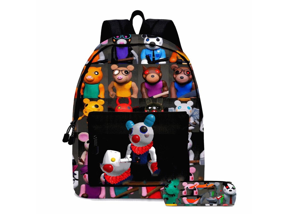 Conjunto De 2 Piezas: Mochila Infantil Con Estuche Para Lápices, Diseño De Dibujos Animados, Ideal Para La Escuela, Viajes, Acampadas Y Como Regalo.