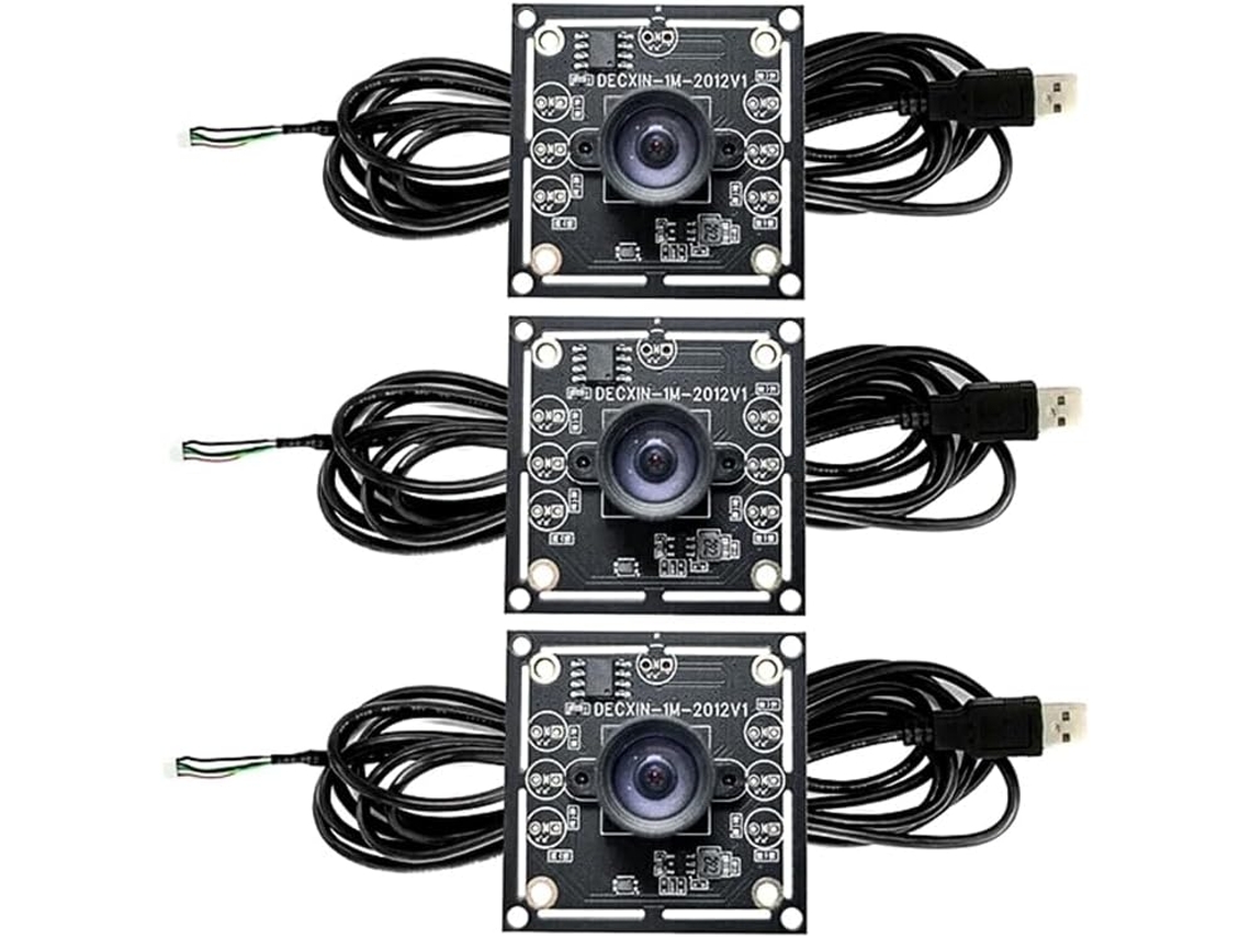 Cámara de 1 MP con 3 módulos y ángulo de visión de 100 grados OV9732 1280 x 720 con controlador USB gratuito SFUSHOS