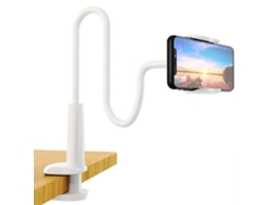 Soporte para teléfono móvil de cabecera con brazo flexible, soporte ajustable con brazo flexible y clip de montaje, Nostalgia88