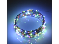 2026-luz De Fiesta Solar 20m 200 Led Cable De Cobre Ip65 8 Modos Jardín Patio Navidad Exterior Interior