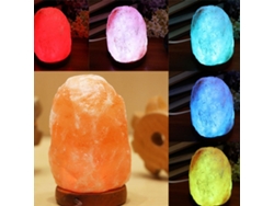 Lámpara de sal que cambia de color USB Control remoto de 7 colores 600-900 g