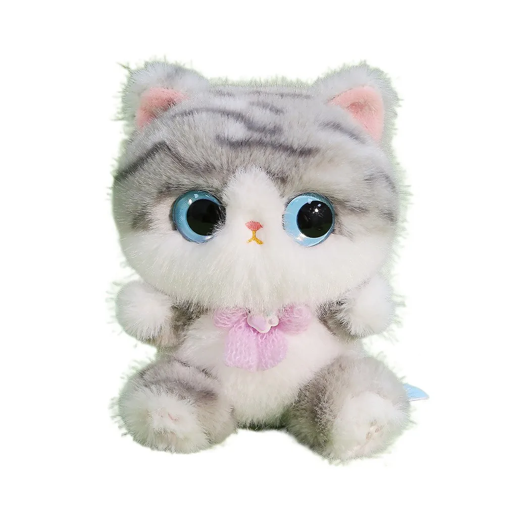 (gato Gris De 17 Cm) Juguete De Peluche De Gatito, Gatito Cómodo Y Esponjoso, Regalo De Cumpleaños
