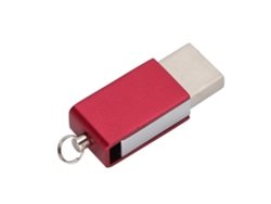 Unidad Flash Telescópica Giratoria Colorida De Oxidación Con Doble Interfaz Usb3.0 2 En 1 De 16g Rojo