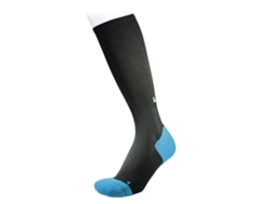 Calcetines de compresión deportivos de alto rendimiento, negros/azules, talla M, cómodos