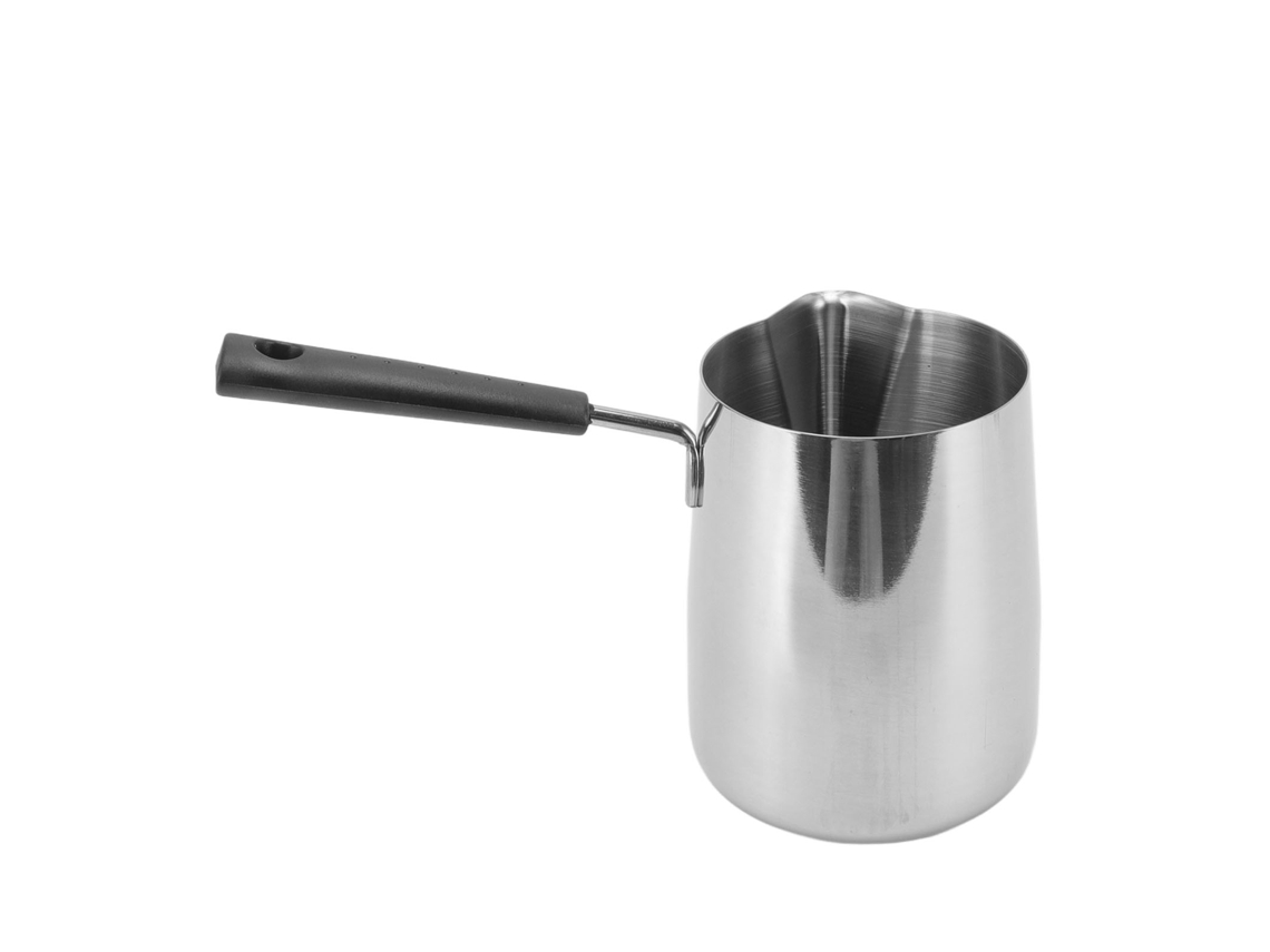 Jarra de café de acero inoxidable 304, mango largo, resistente al calor, 1000 ml para el hogar