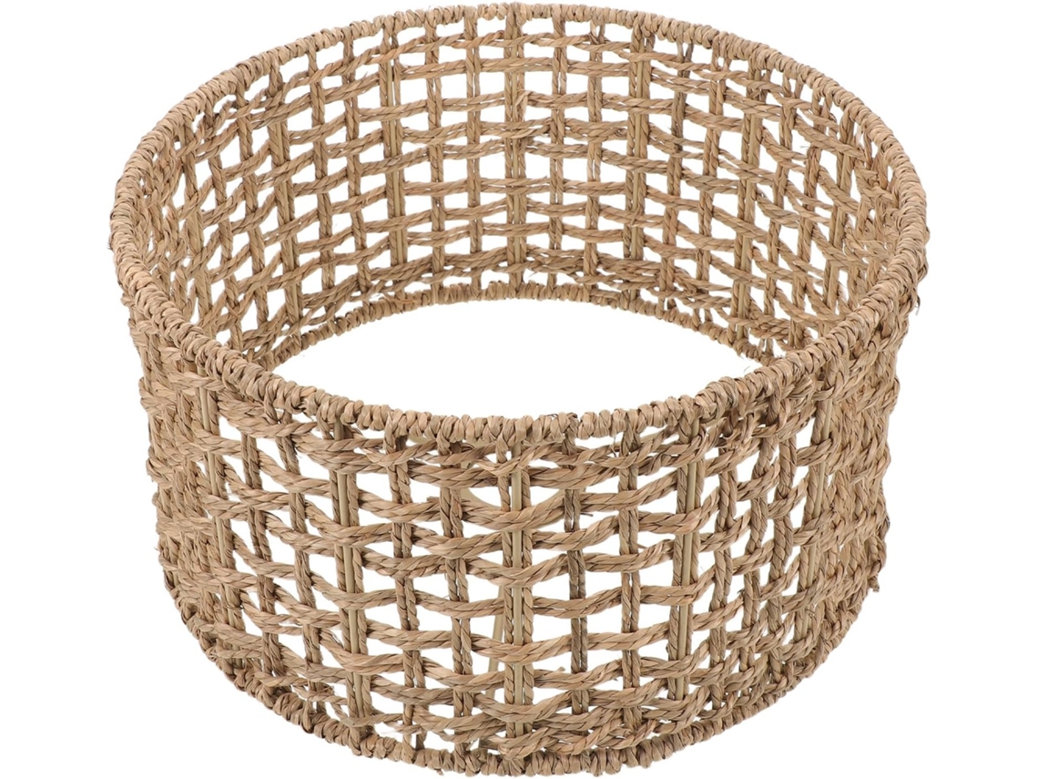 Tambor colgante tejido a mano con junco natural para lámparas de mesa y techo, compatible con SFUSHOS.