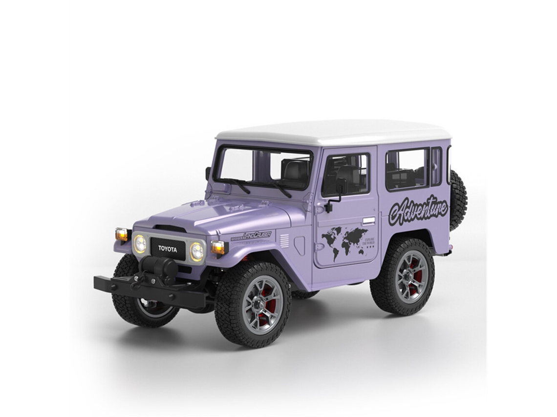 Moradotrasped Hg4-211 Rtr 1/16 2.4g 4wd Toyota Fj40 Land Cruiser Off-road Cabrestante Led Sonido Humo Eje Metal Muelle Cubo Juguetes