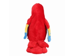 Lindo Juguete De Peluche Eléctrico Con Forma De Loro Para Que Los Niños Aprendan A Hablar - Rojo