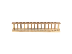 Soporte De Madera Resistente Para Tubos De Ensayo Con 12 Orificios Para Laboratorio Químico.