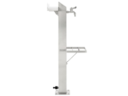Columna de agua cuadrada de acero inoxidable para jardín MAISON EXCLUSIVE (95 cm)