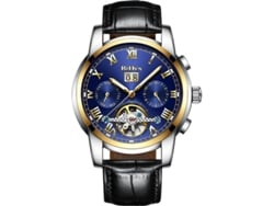 Reloj Mecánico Automático Multifuncional Para Hombre Con Fondo De Caja Esqueletizado Y Tourbillon.