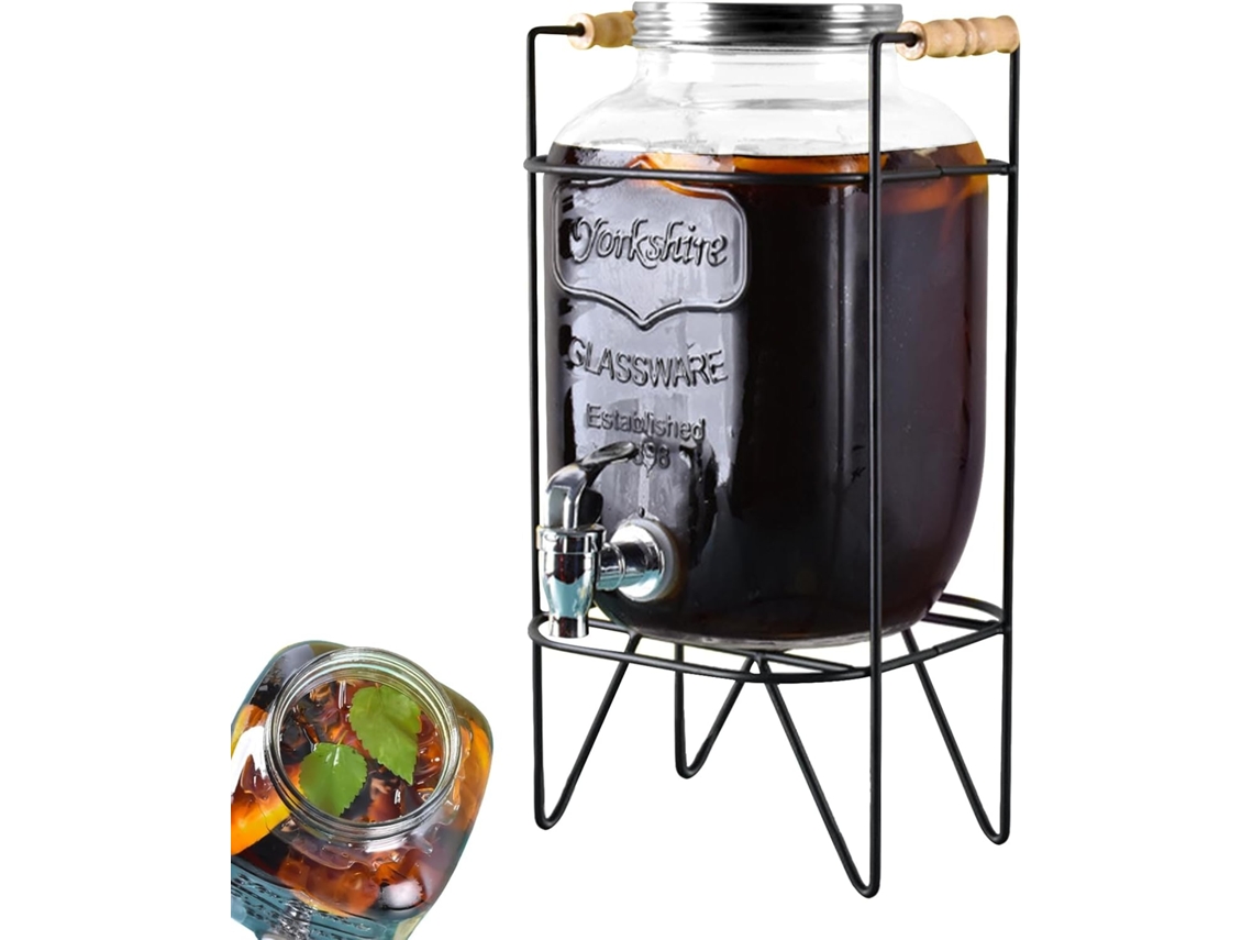 Dispensador De Bebidas De Vidrio, Recipiente Para Bebidas, Jarra De Gran Capacidad