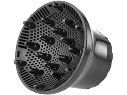Interfaz ajustable Difusor universal para secador de pelo que se adapta a todos los accesorios para secadores de pelo 1 57-1 97 pulgadas negro BISBISOUS